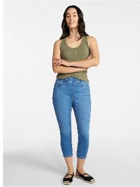 Time and Tru Light Blue High-Rise Jeggings XL 16-18